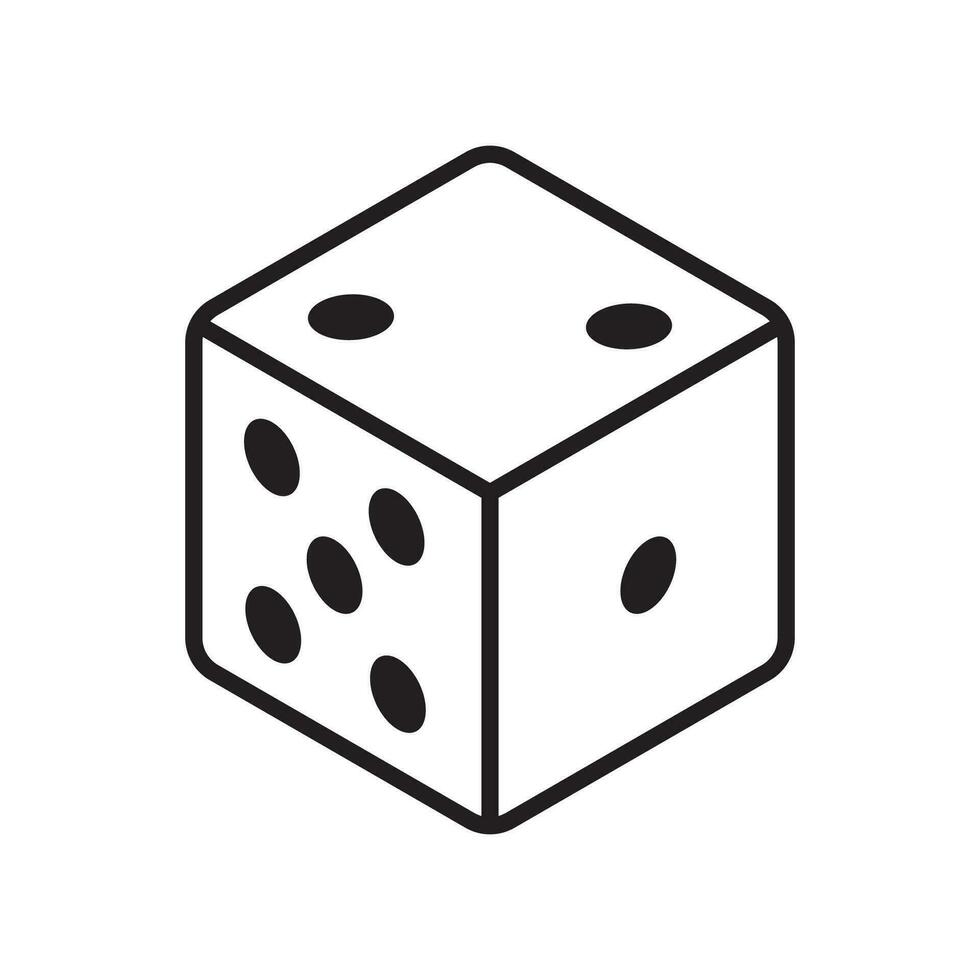 Dice Icon Vector Design Symbol illustration