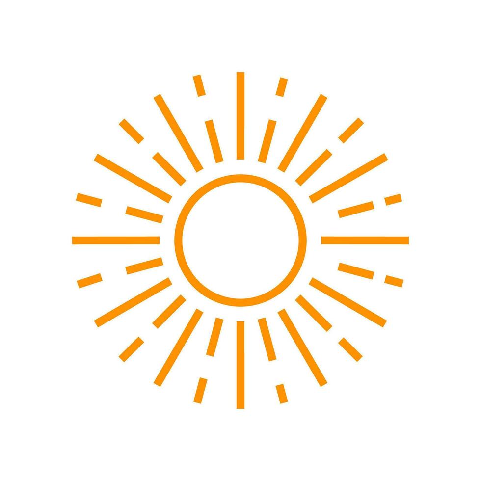 sun icon graphic vector design illustration