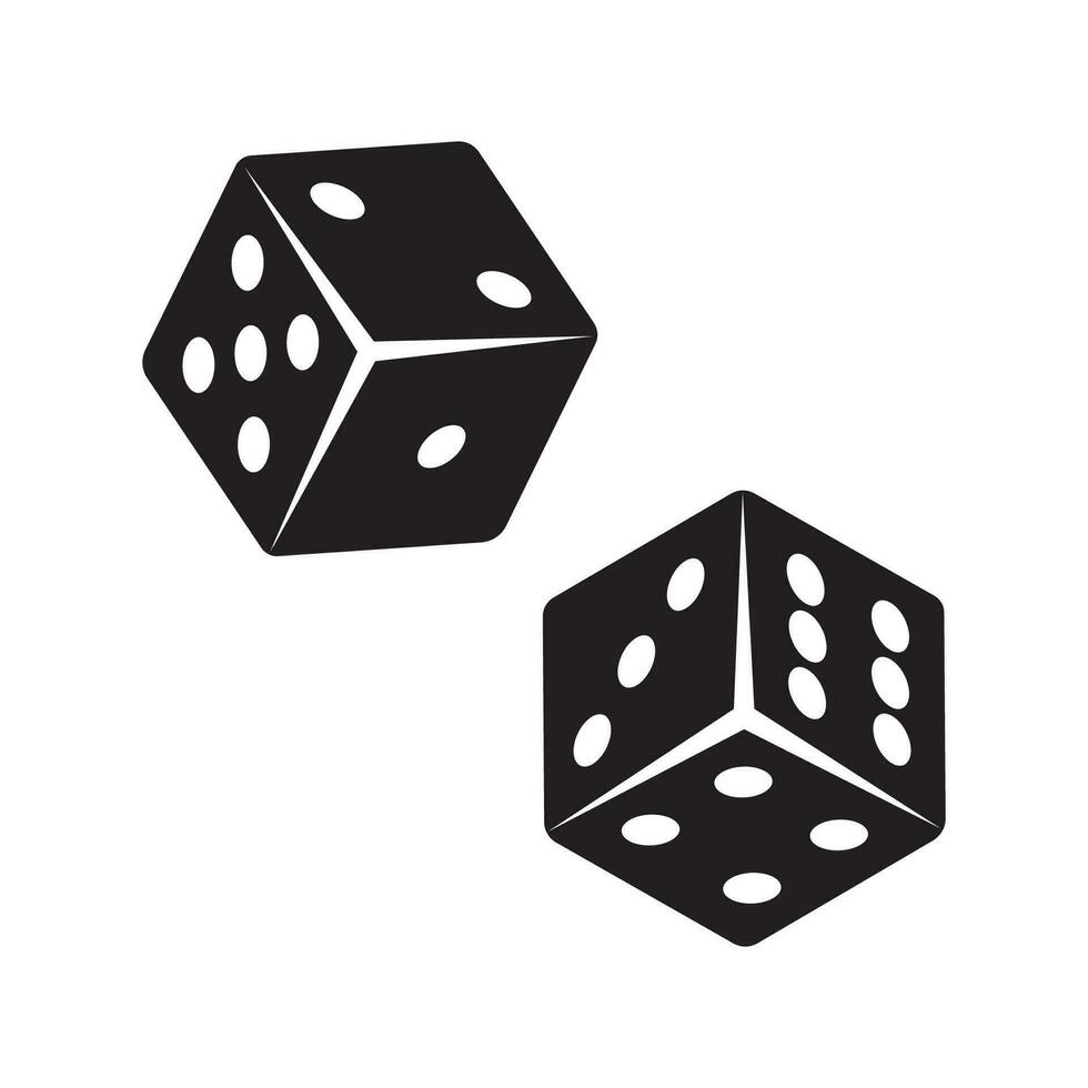 Dice Icon Vector Design Symbol illustration