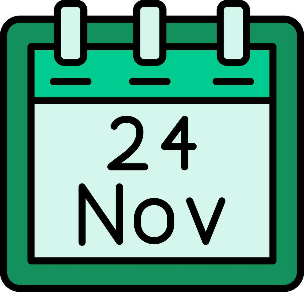 November 24 Vector Icon