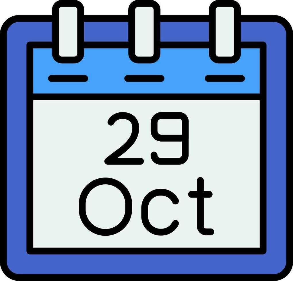 October 29 Vector Icon
