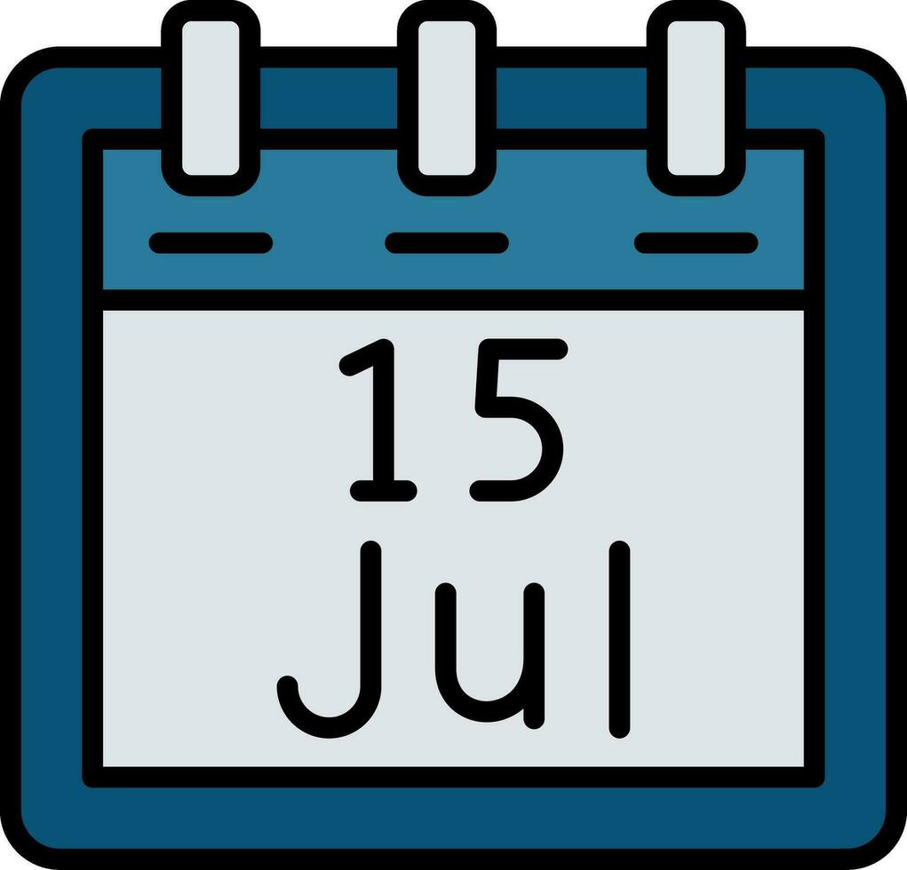 July 15 Vector Icon