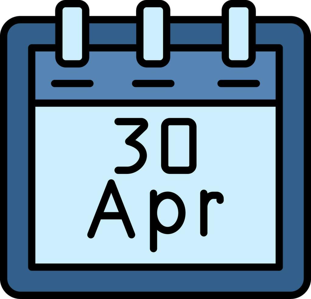 April 30 Vector Icon