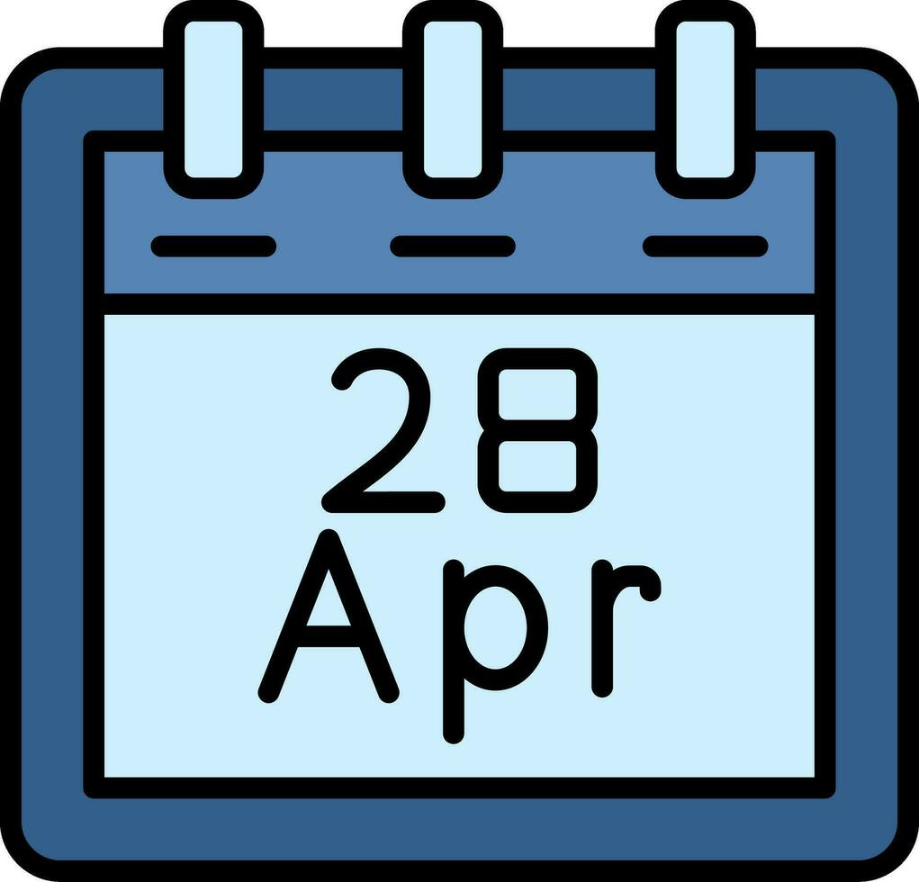 April 28 Vector Icon
