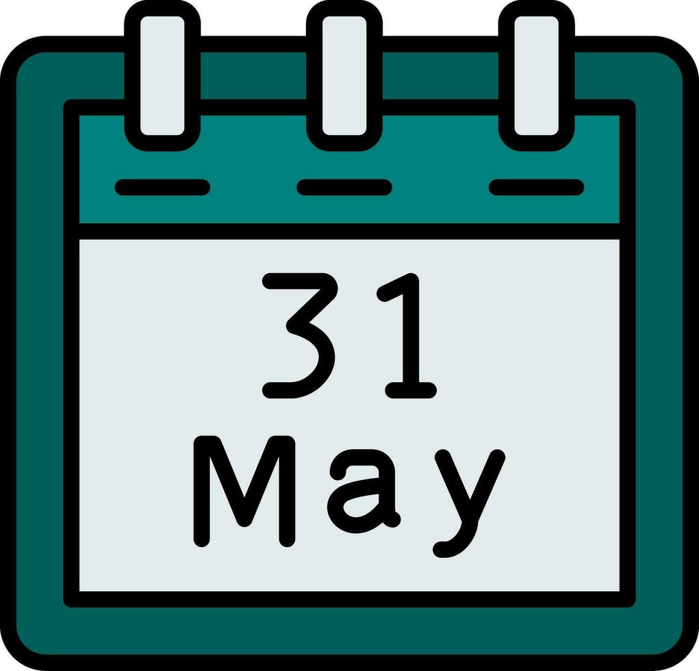 May 31 Vector Icon