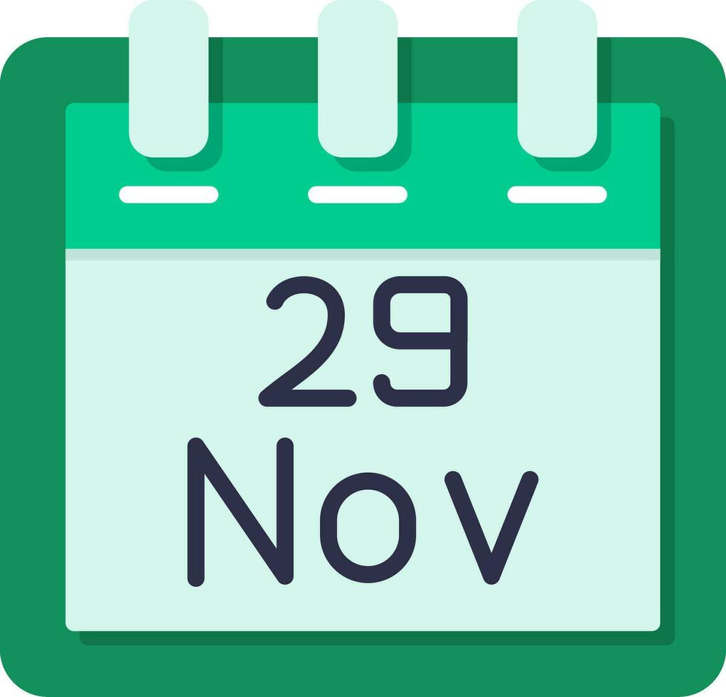 November 29 Vector Icon