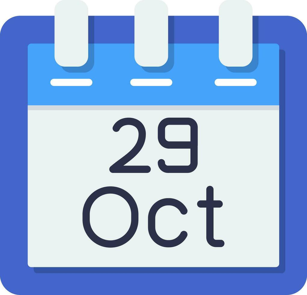 October 29 Vector Icon