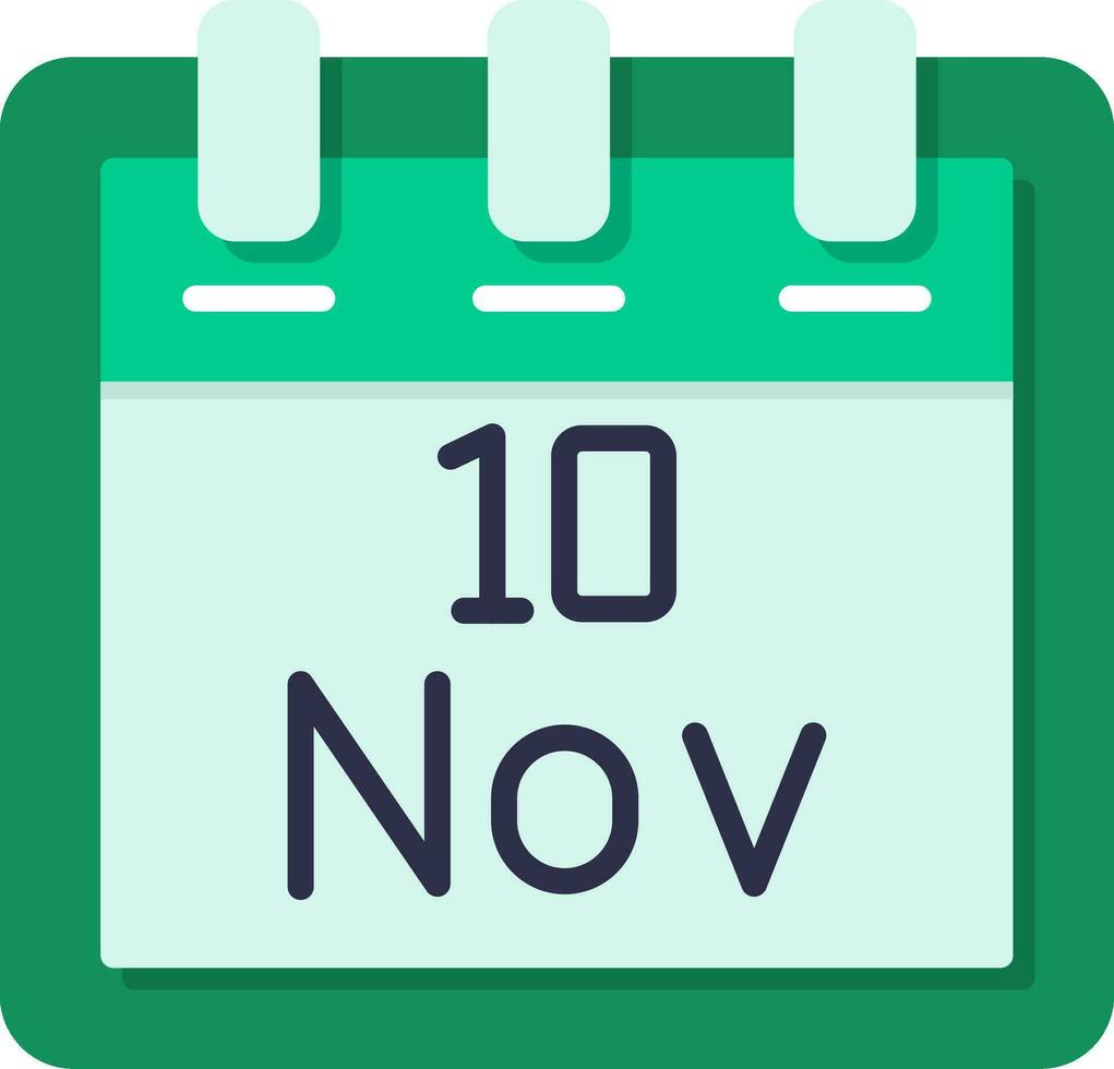 November 10 Vector Icon