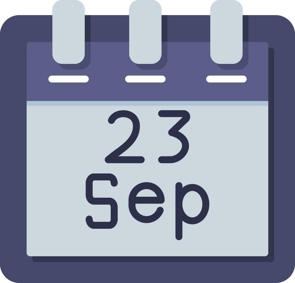 September 23 Vector Icon