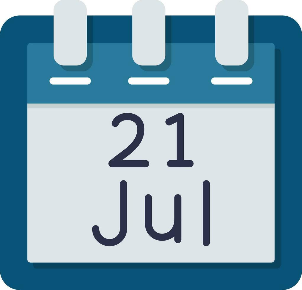 July 21 Vector Icon