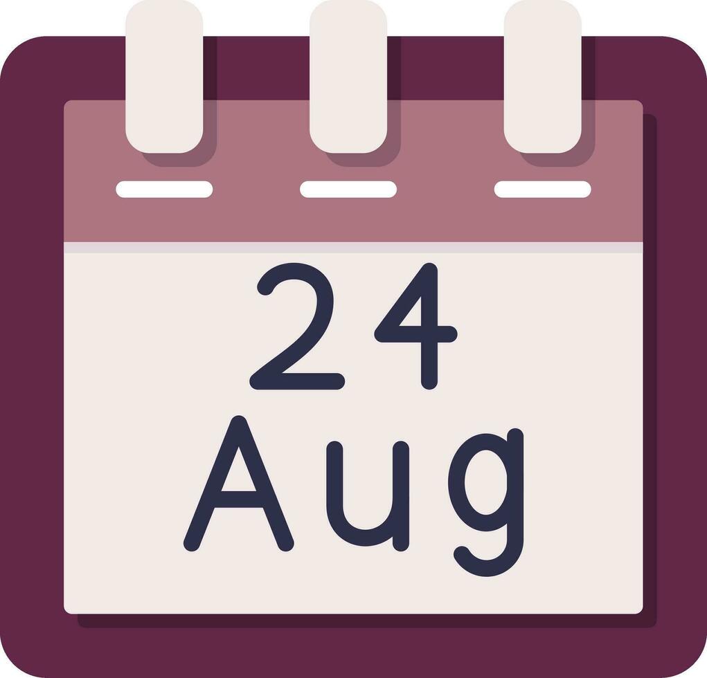 August 4 Vector Icon