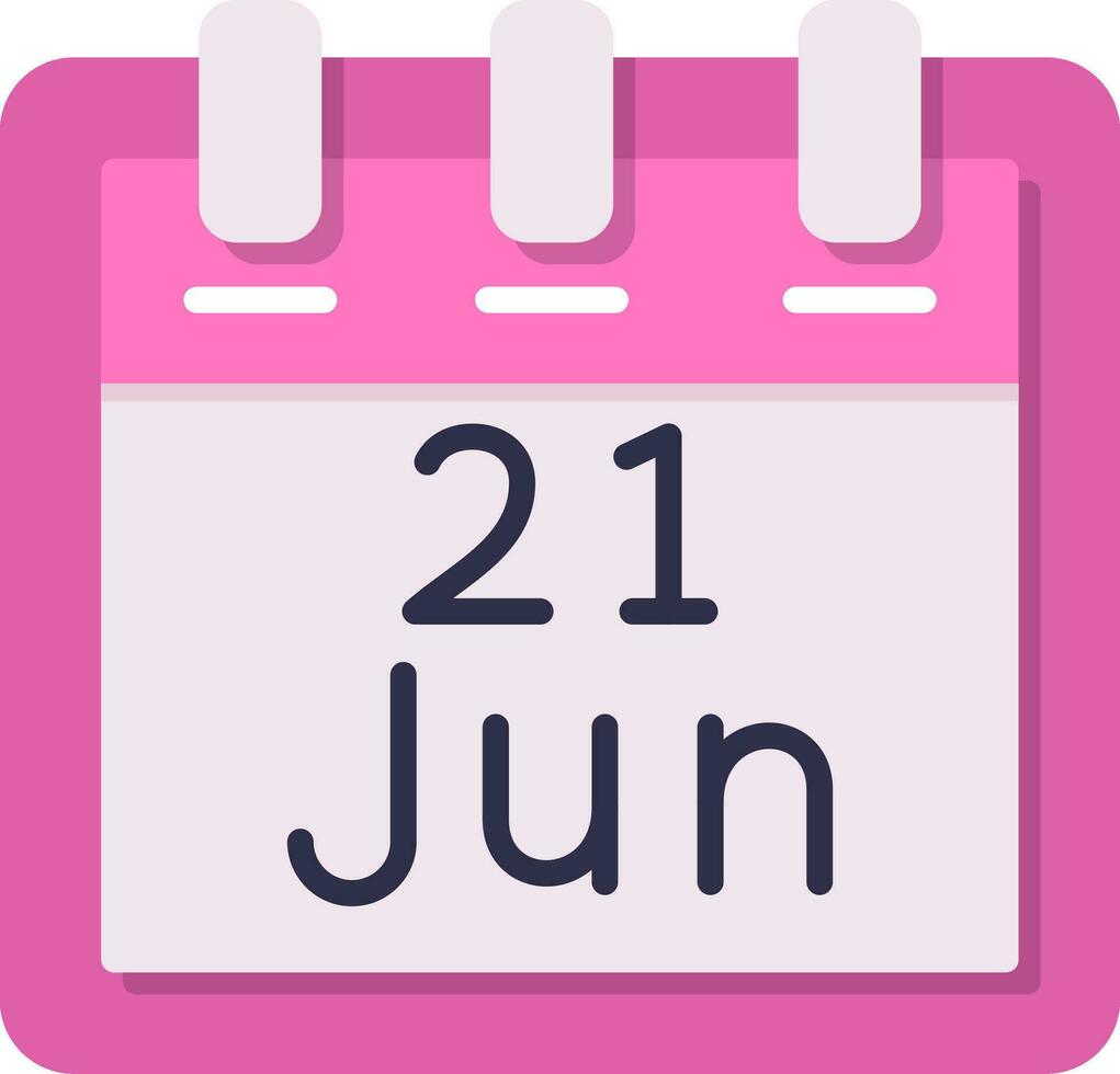 June 21 Vector Icon