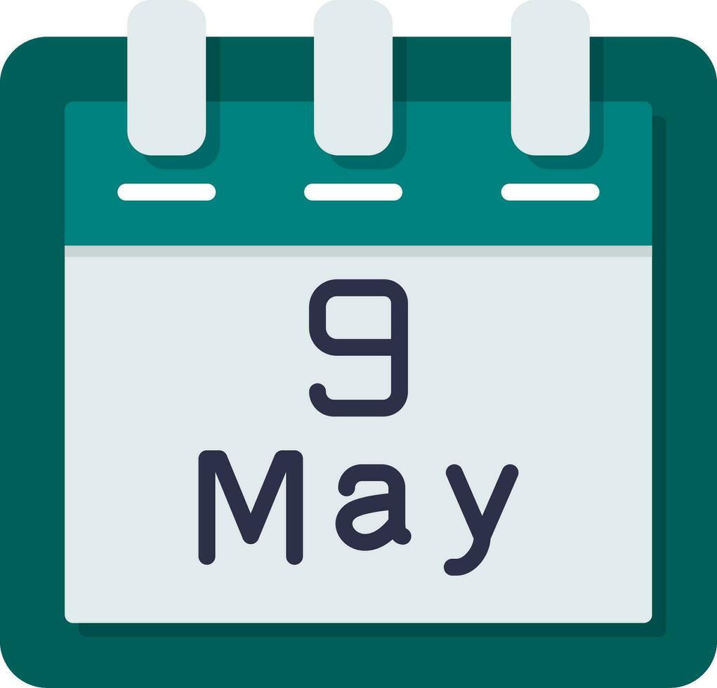 May 9 Vector Icon