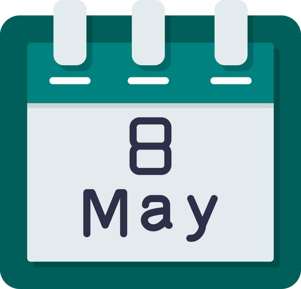 May 8 Vector Icon