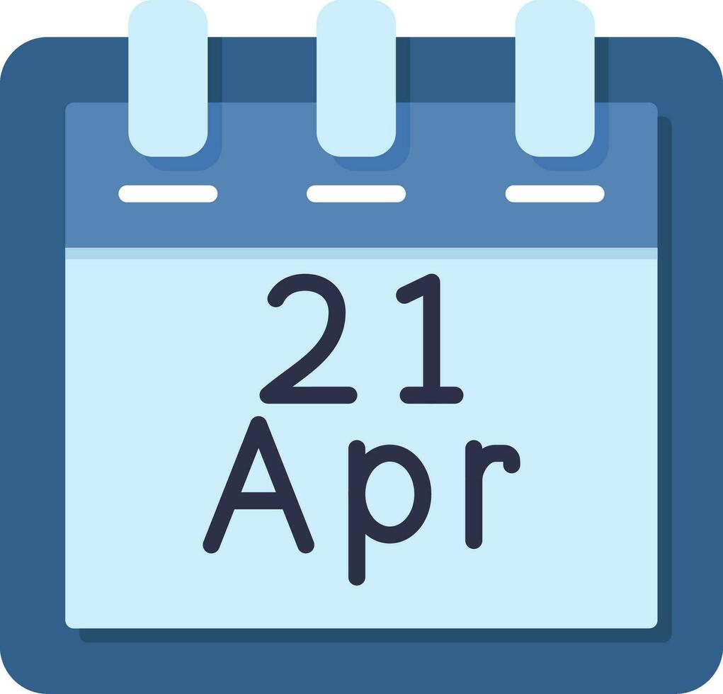 April  21 Vector Icon