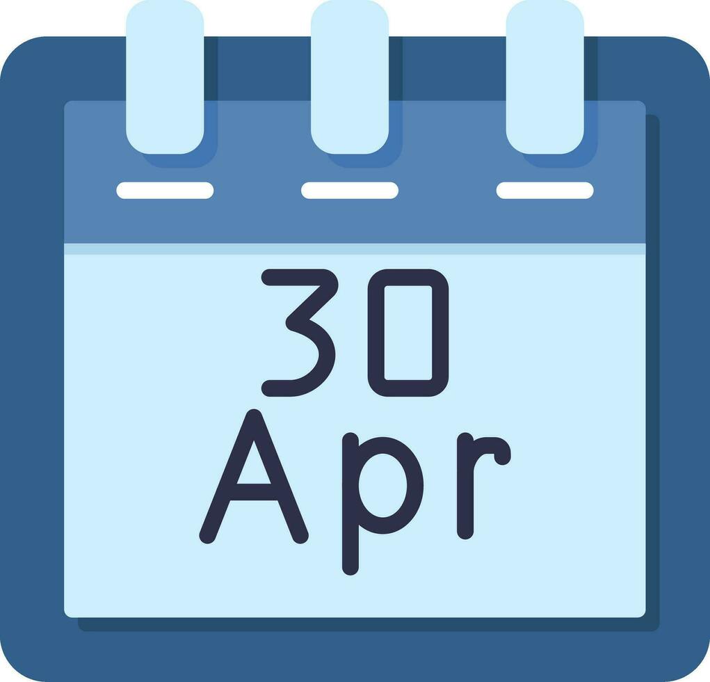 April 30 Vector Icon
