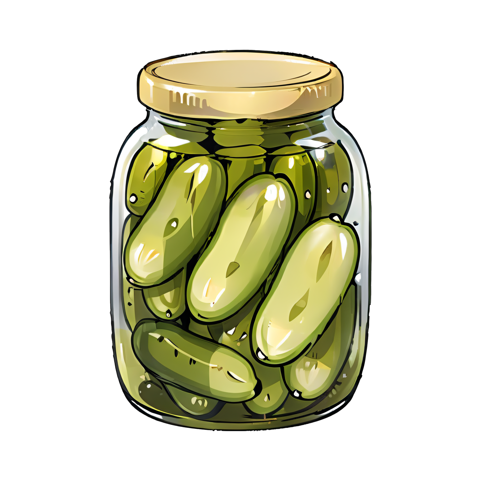 Pickle Jar Hand Drawn Cartoon Style Illustration AI Generated 32187496 PNG pickle-jar-hand-drawn-cartoon-style-illustration-ai-generated-32187496-png