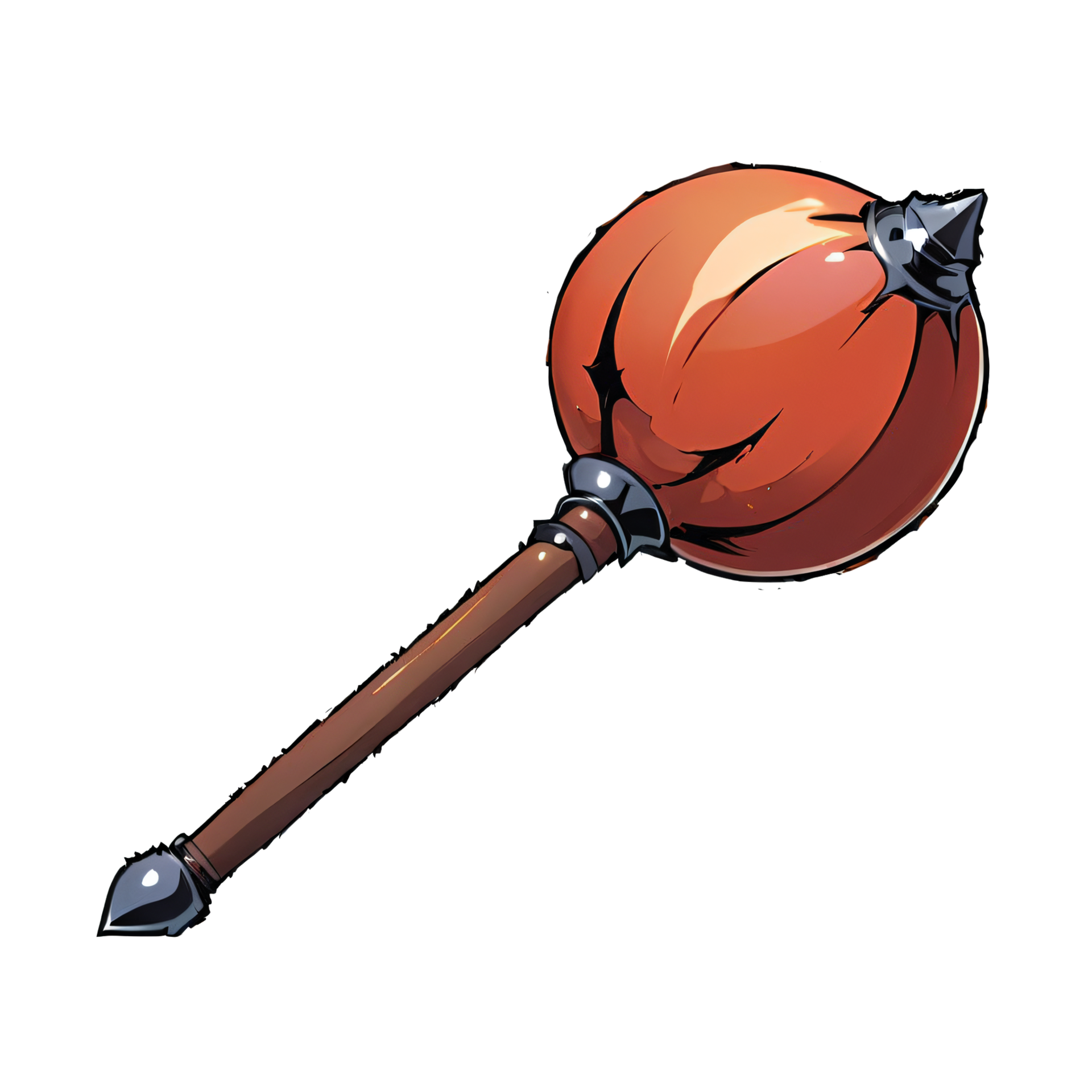 Mace Weapon Hand Drawn Cartoon Style Illustration AI Generated 32187521 PNG
