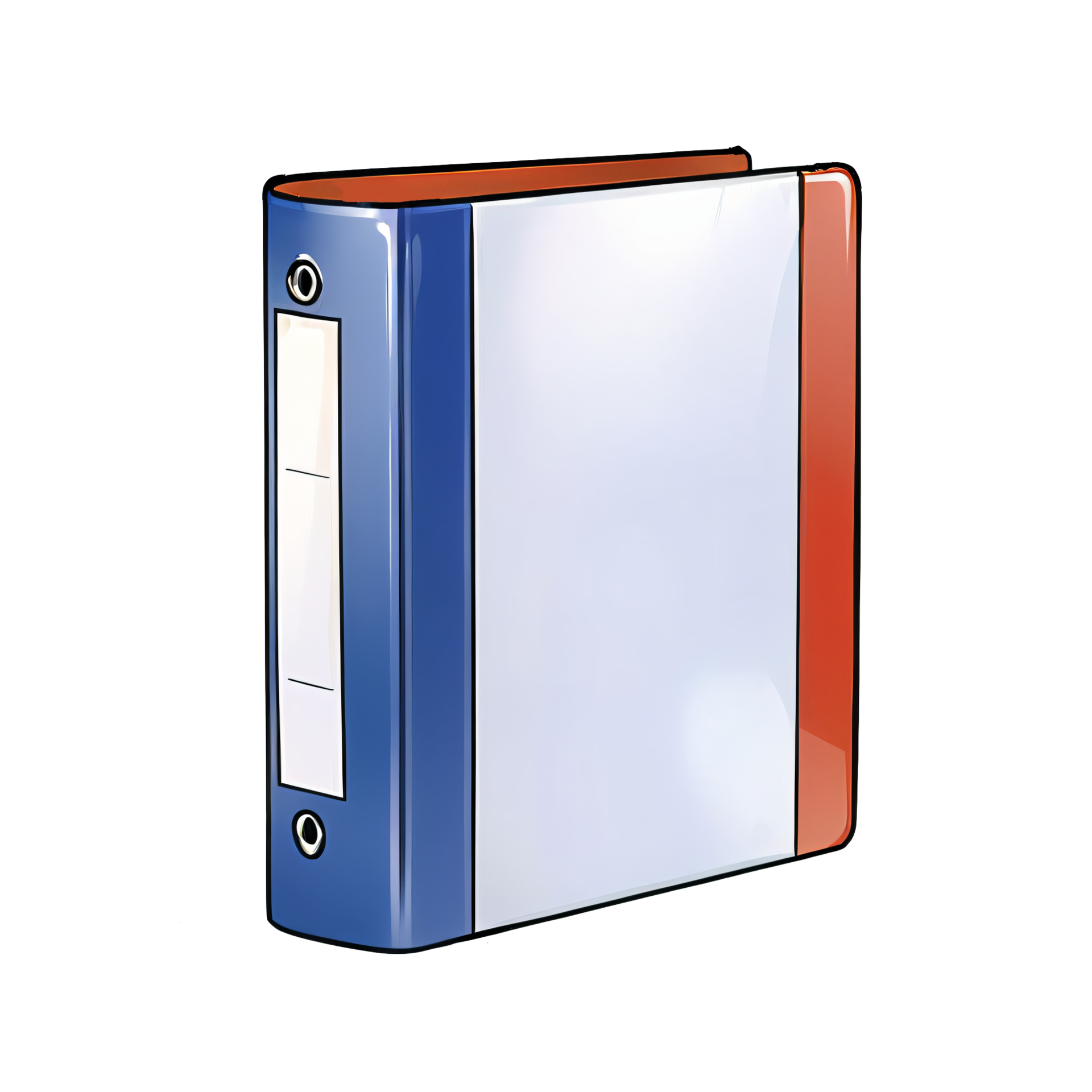 File Binder Hand Drawn Cartoon Style Illustration AI Generated 32187530 PNG