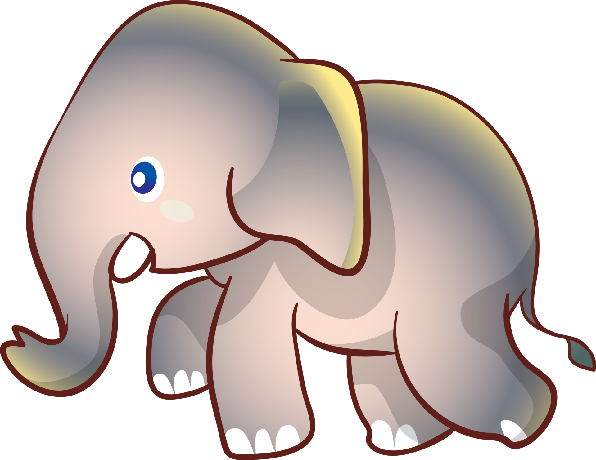 Free Cute Elephant Cartoon Design Character 9366949 P - vrogue.co