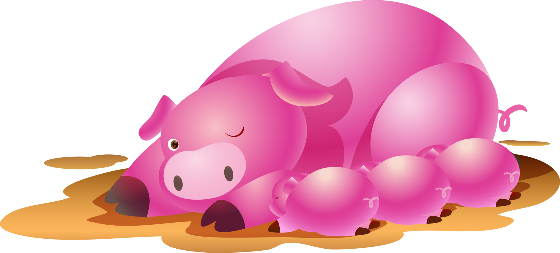 cute animal little pig cartoon png