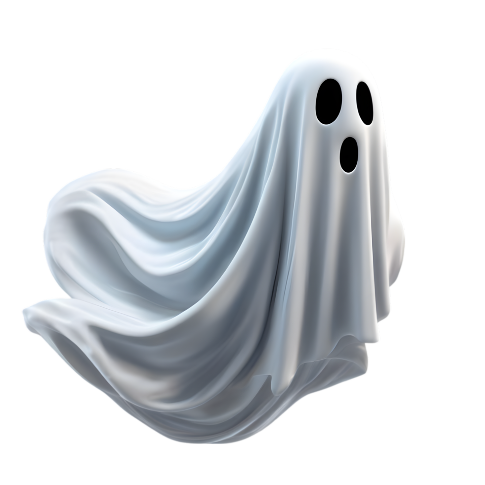 A terrifying ghost floats in the air. AI-Generated. 32187858 PNG