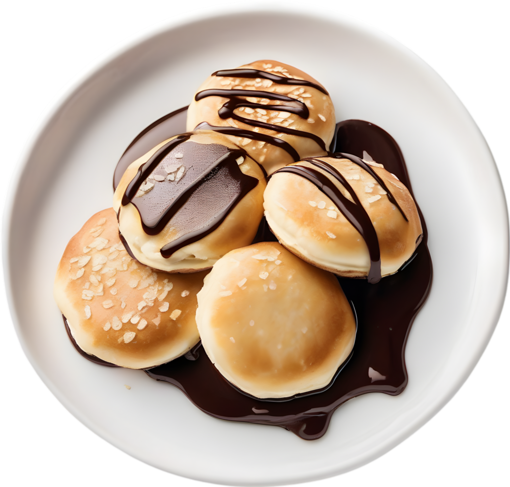 Image of Delicious-looking Poffertjes. AI-Generated. png