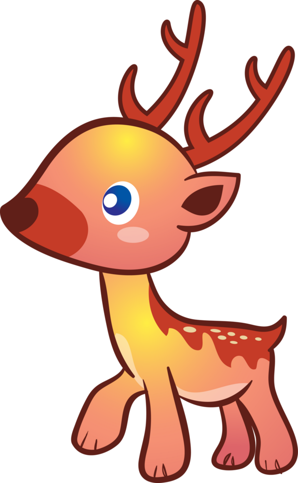 cute animal little deer cartoon png