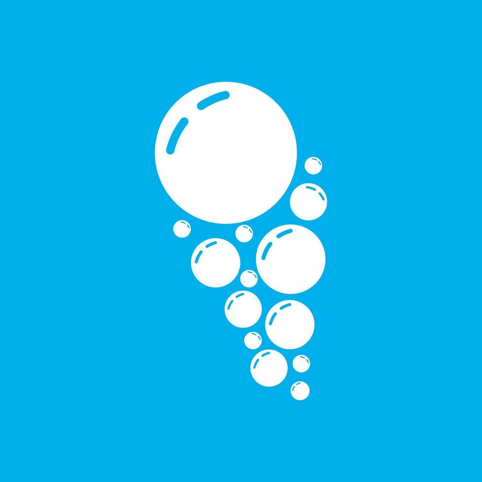 Water bubble icon design template isolated vector image