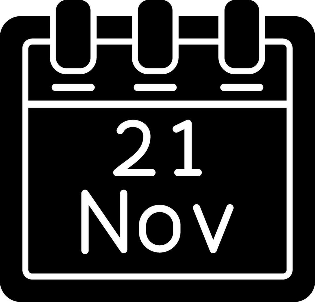 November 21 Vector Icon