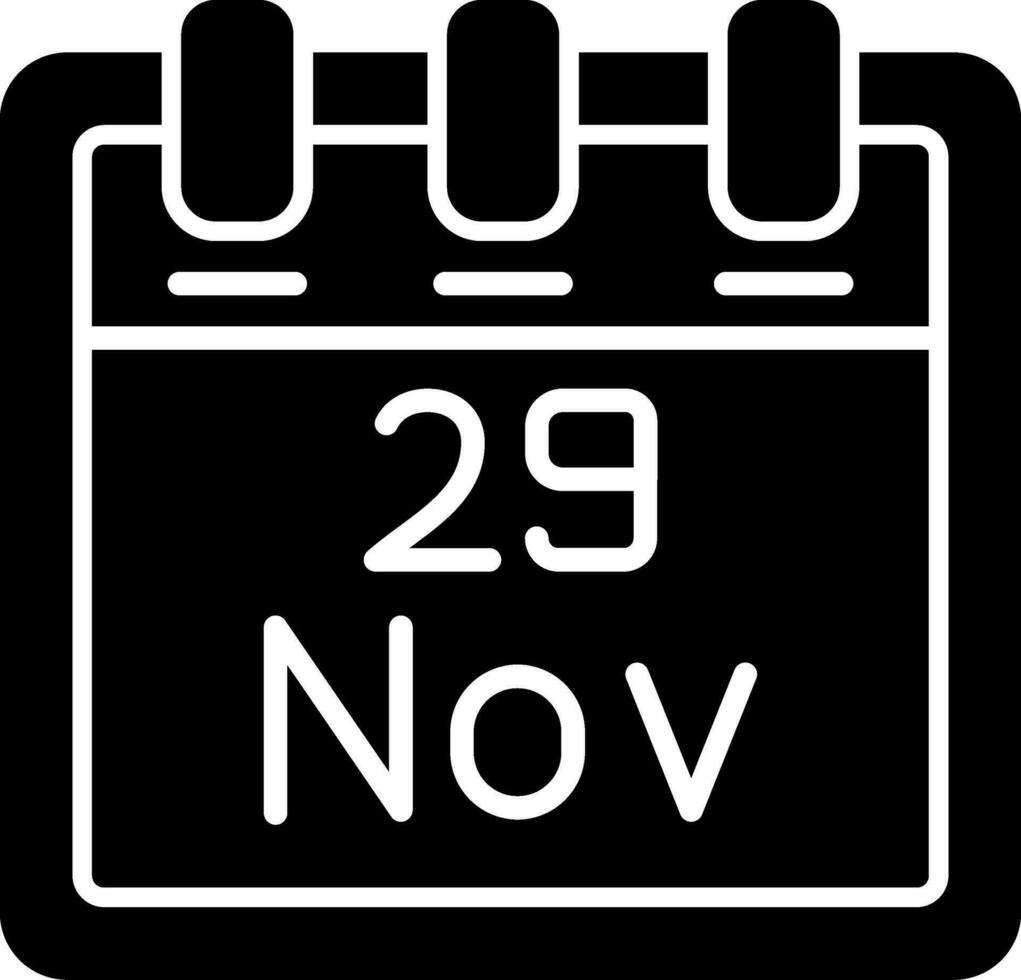 November 29 Vector Icon