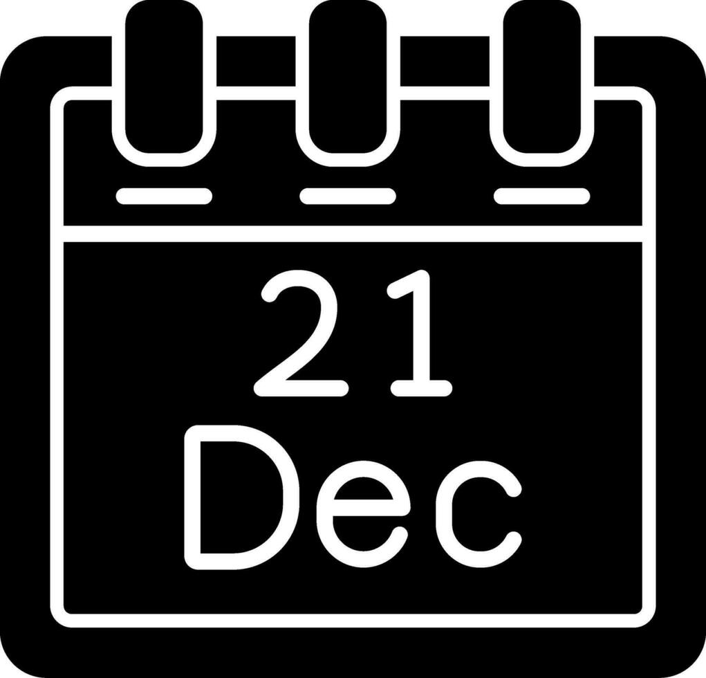 December 21 Vector Icon