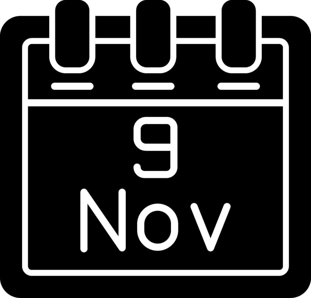 November 9 Vector Icon