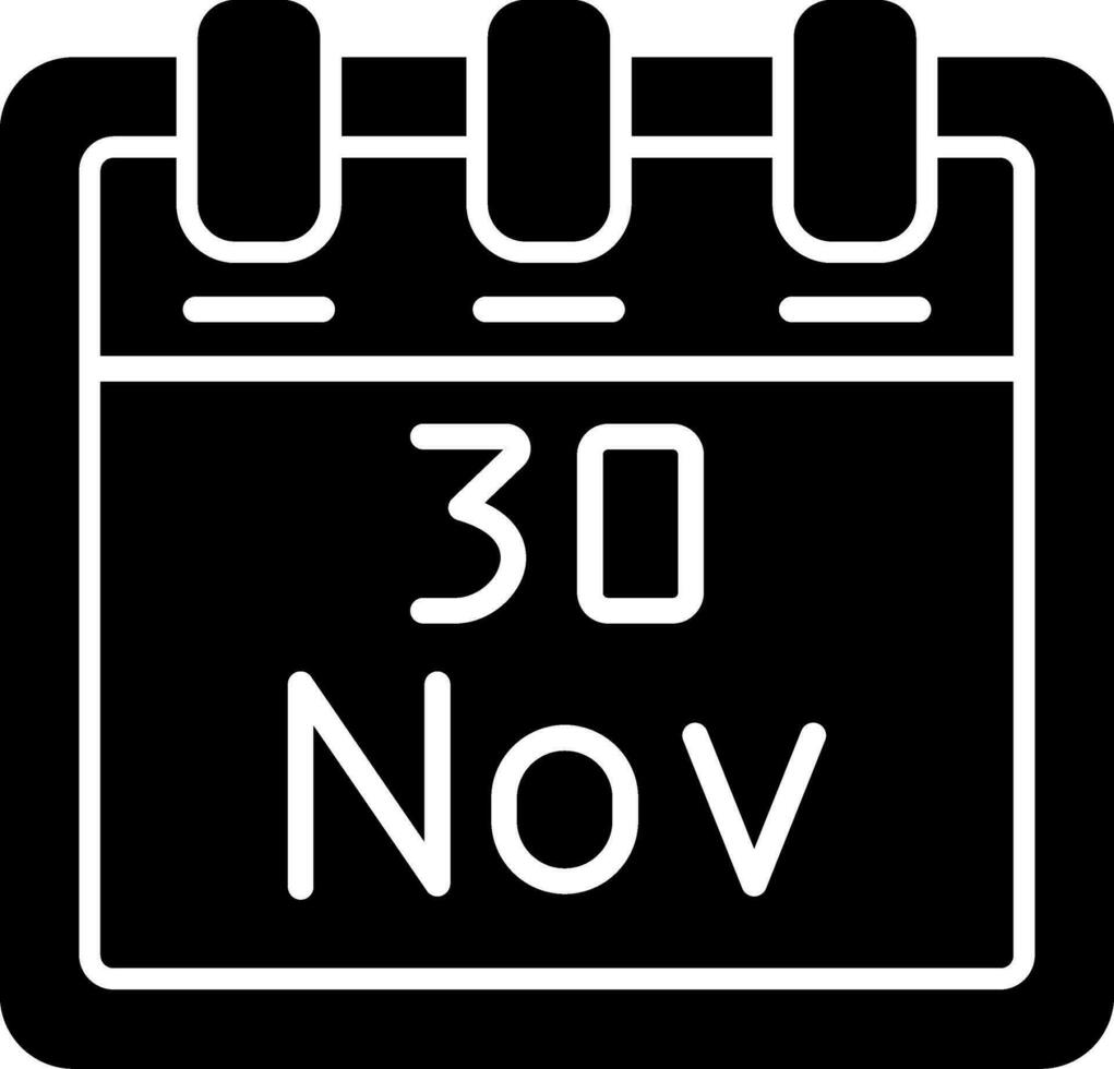 November 30 Vector Icon