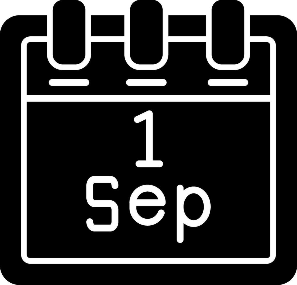 September 1 Vector Icon