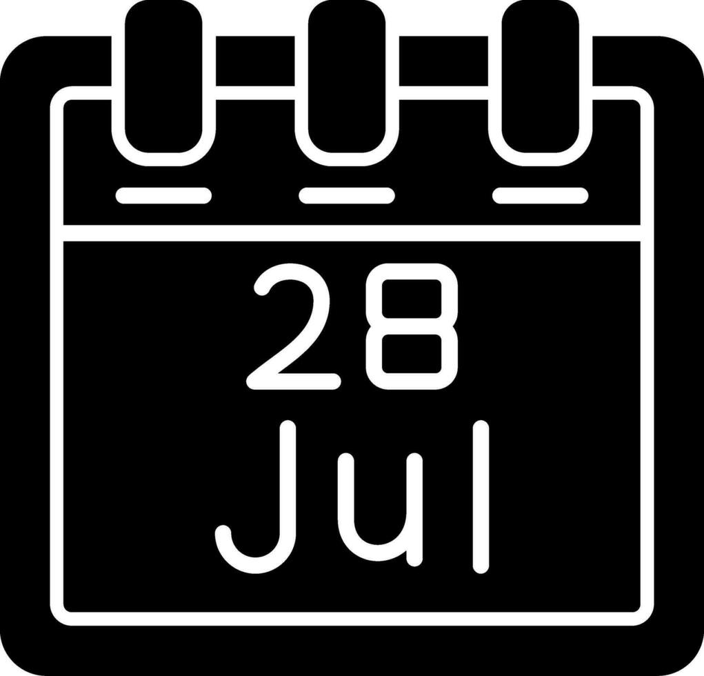 July 28 Vector Icon