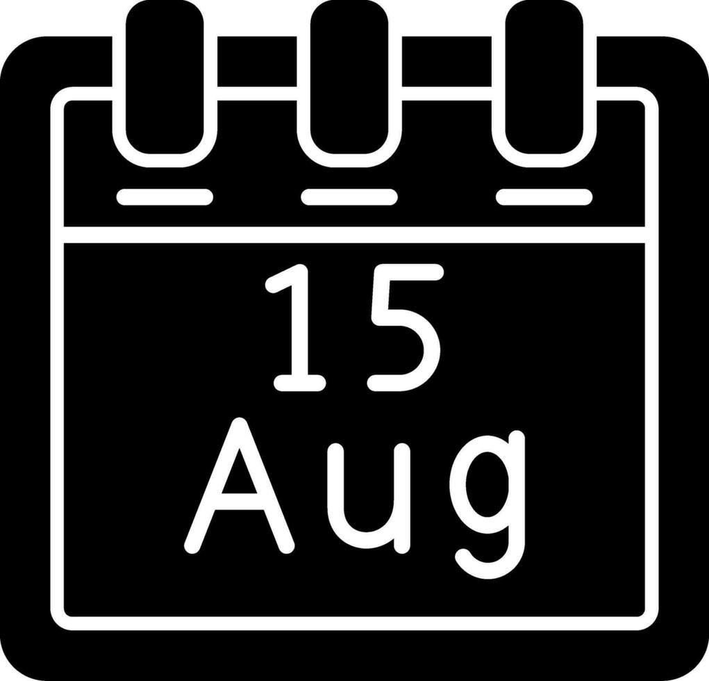 August 15 Vector Icon