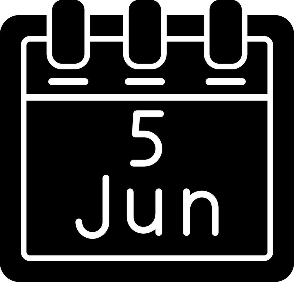 June 5 Vector Icon