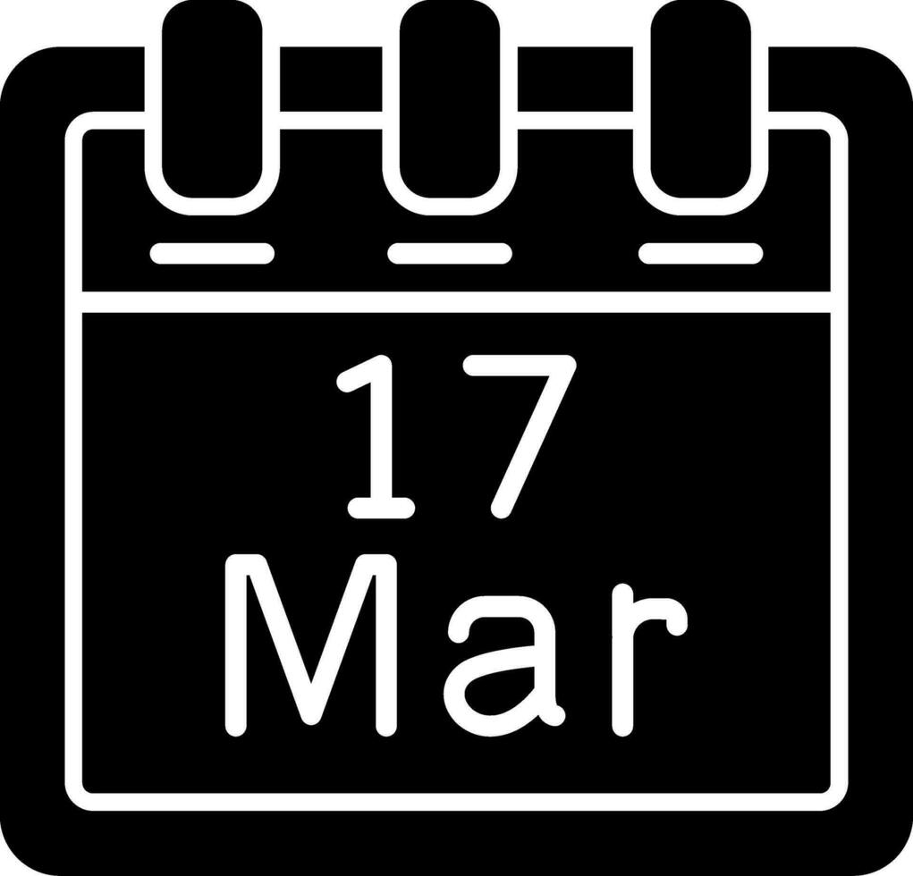 March 17 Vector Icon