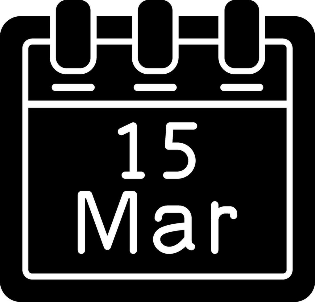 March 15 Vector Icon