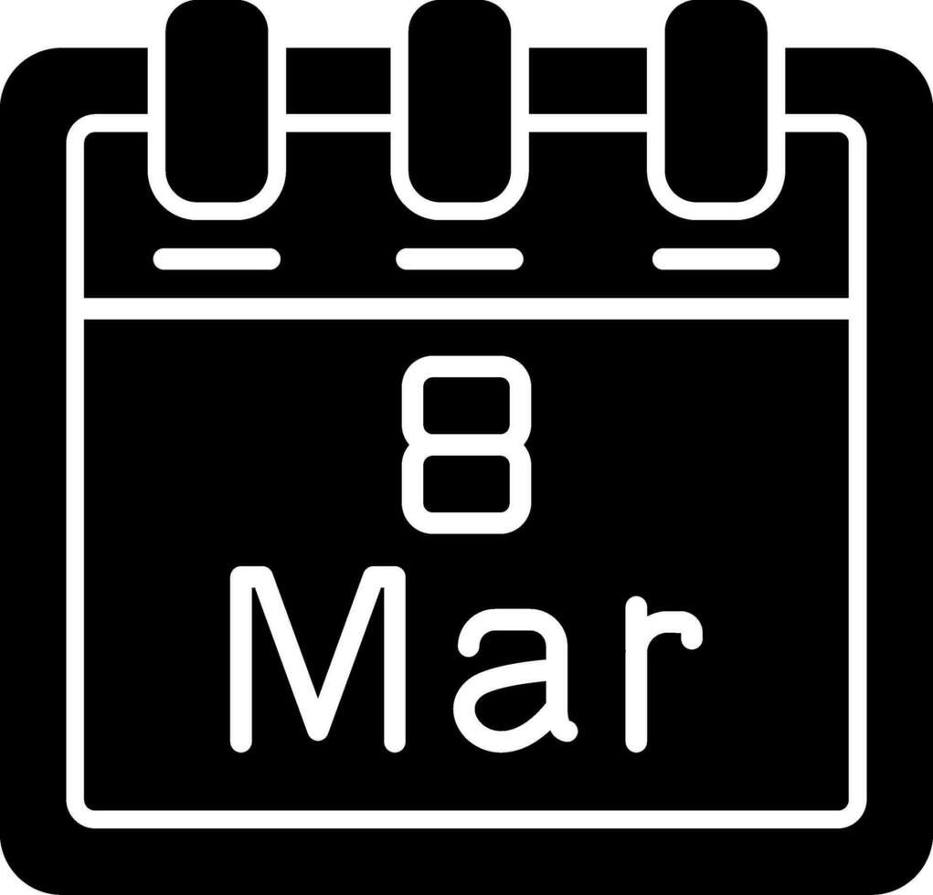 March 8 Vector Icon