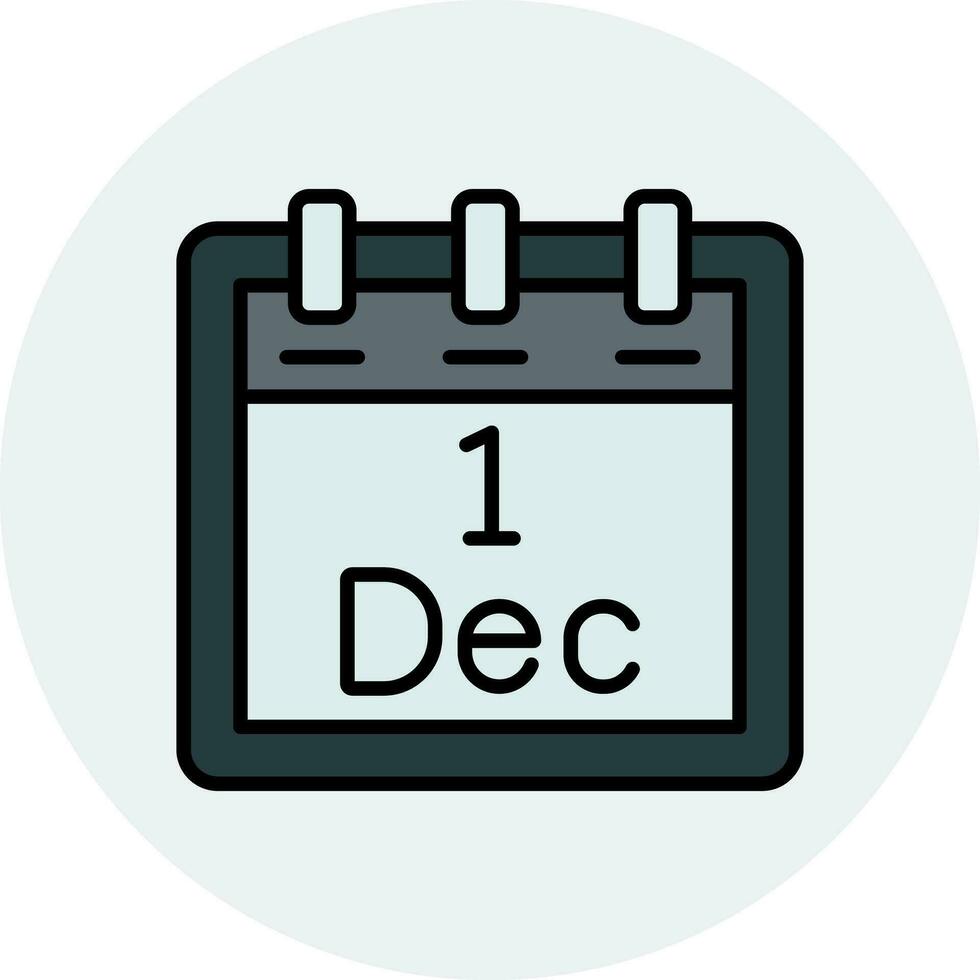 December 1 Vector Icon