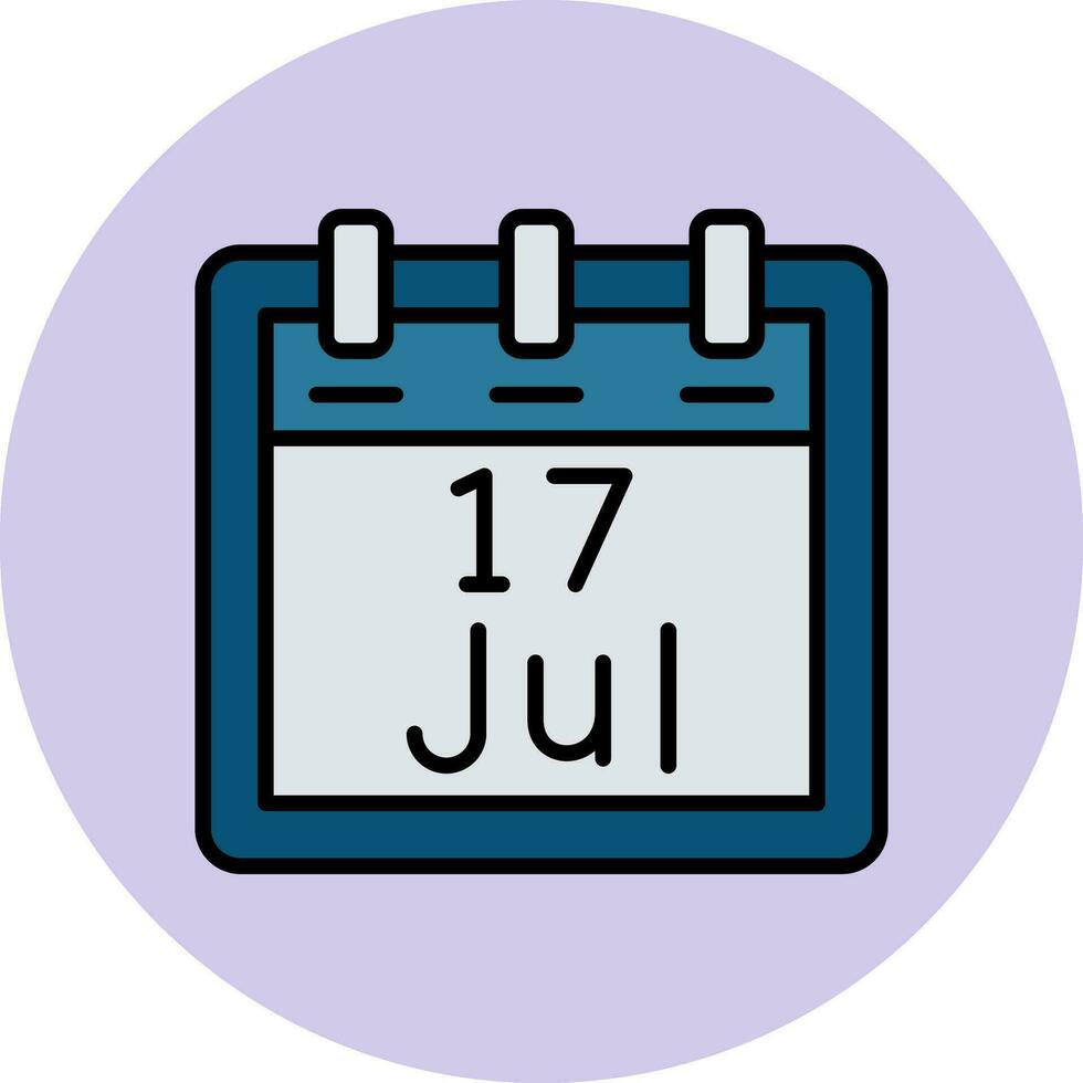 July 17 Vector Icon