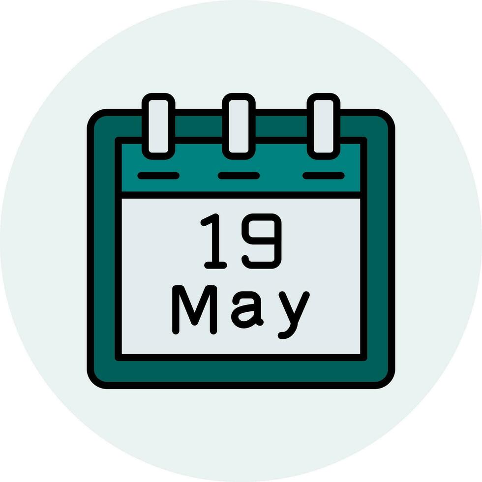 May 19 Vector Icon