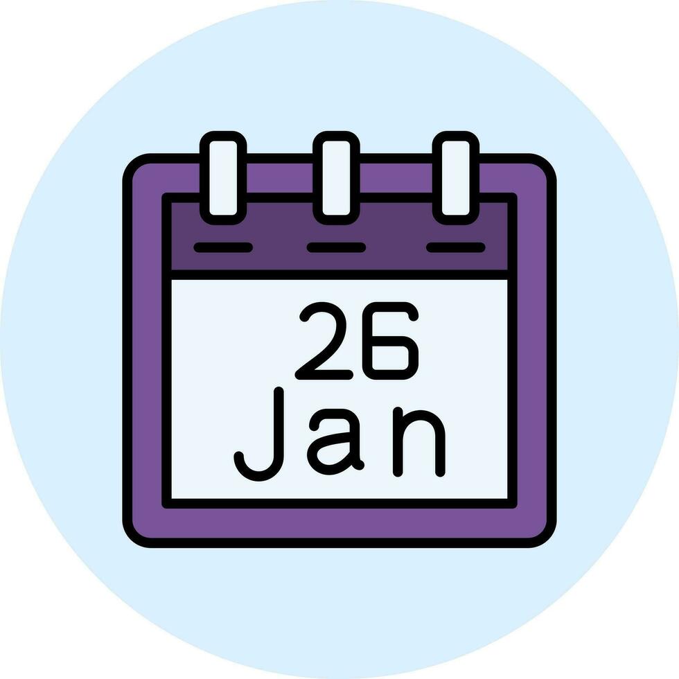 January 26 Vector Icon