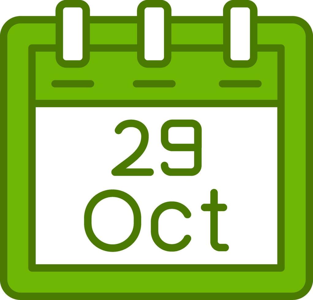 October 29 Vector Icon