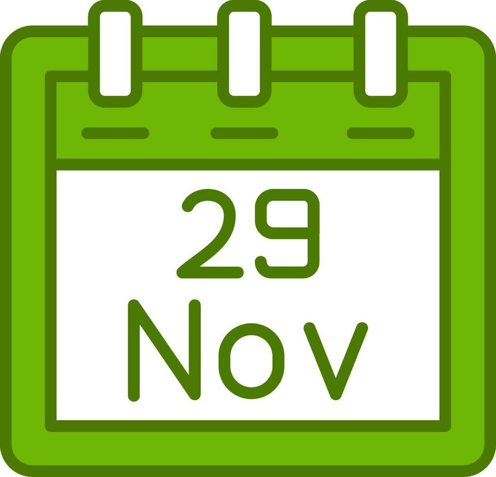 November 29 Vector Icon