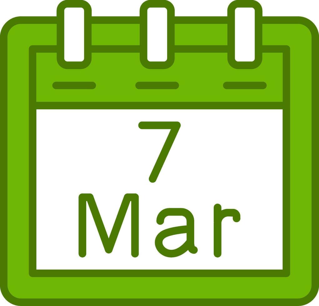 March 7 Vector Icon