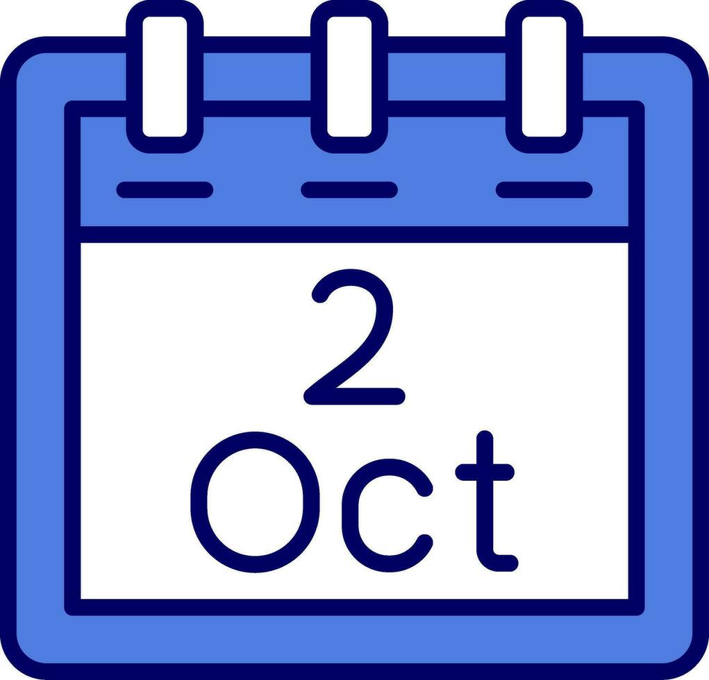 October 2 Vector Icon