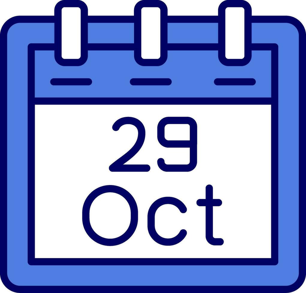 October 29 Vector Icon